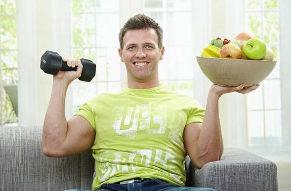 Здравословното хранене и упражненията са ключовете за здравето на мъжете! 